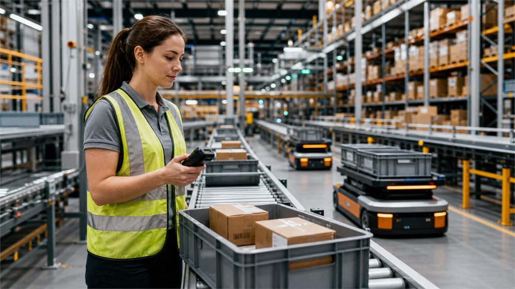 Tecnología y automatización en un centro de distribución